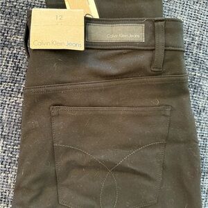 Calvin Klein Blackout Jeans (not denim) size 12